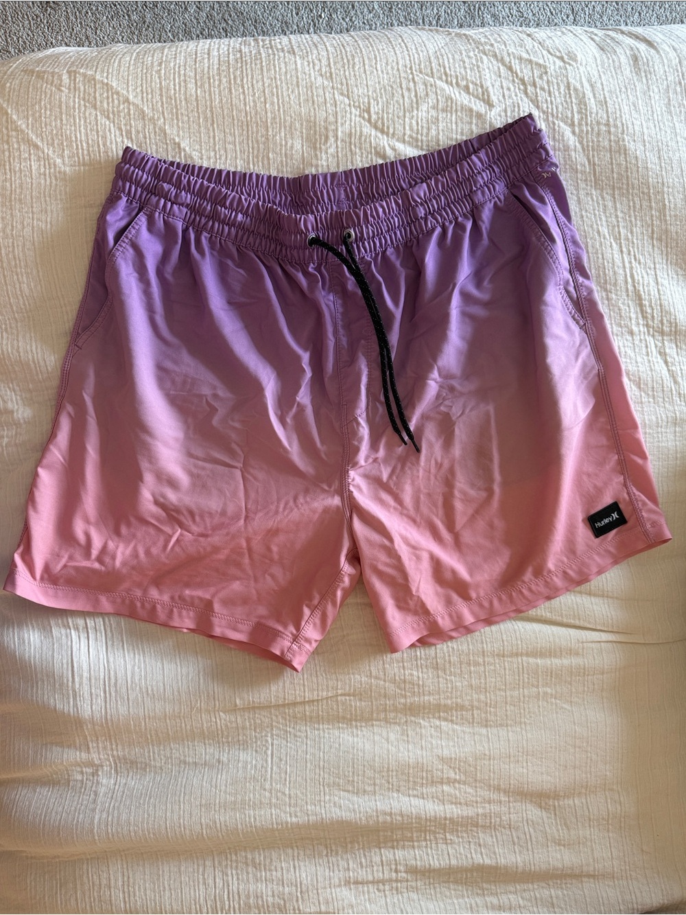 Hurley Purple to Pink Ombre Swim Trunks